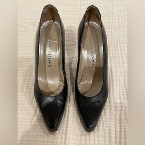Charles Jourdan Made In Spain Black Pumps, Size 8.5